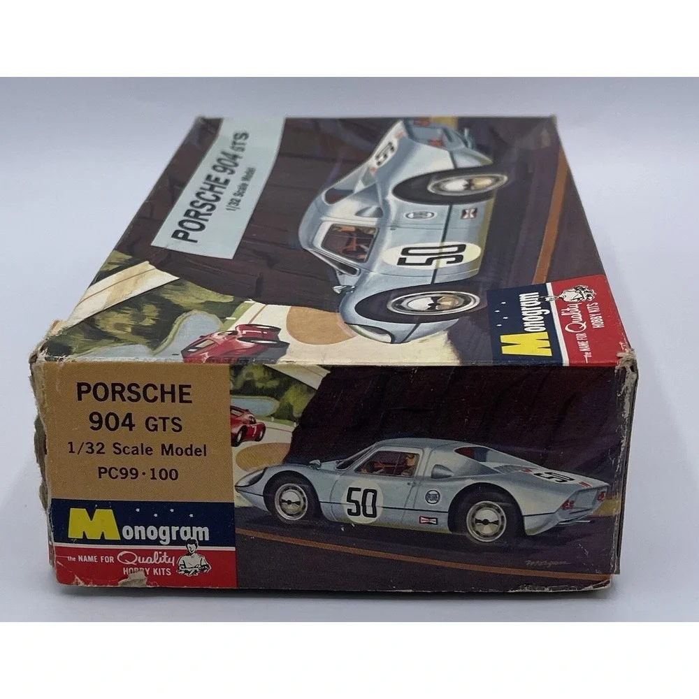 Monogram 1:32 Porsche 904GTS Vintage Model Car Kit #PC99-100 1964 Open Complete‎